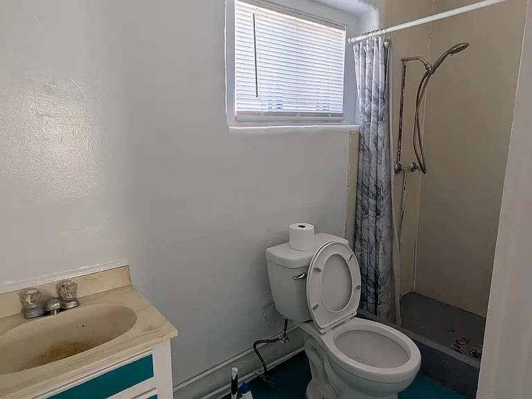 Bathroom with walk in shower