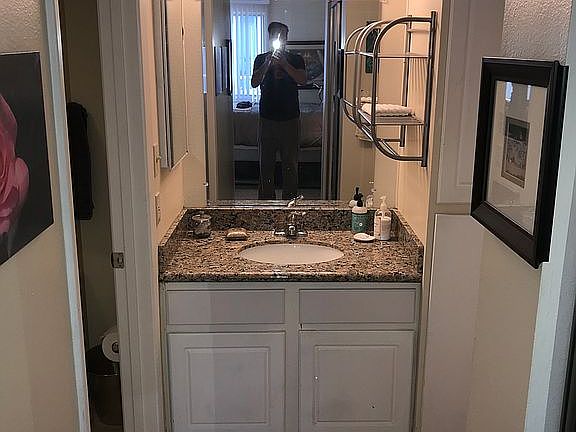 Master bath with closet