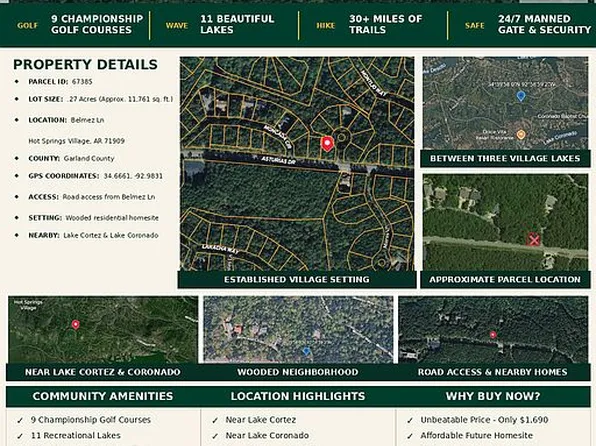 Belmez Ln, Hot Springs Village, AR 71909