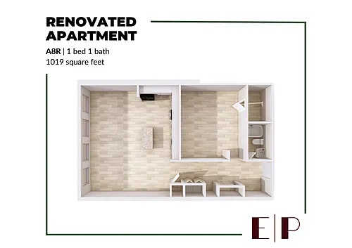 Floor plan A8 Renovated