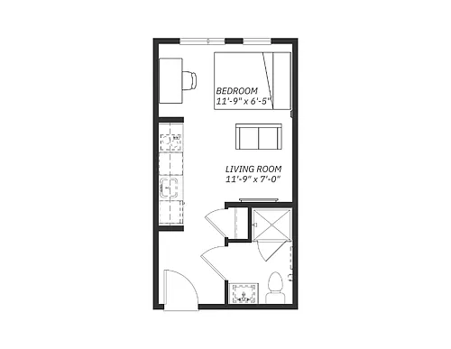 Floor plan Studio C