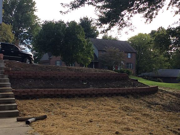 New retaining walls going up