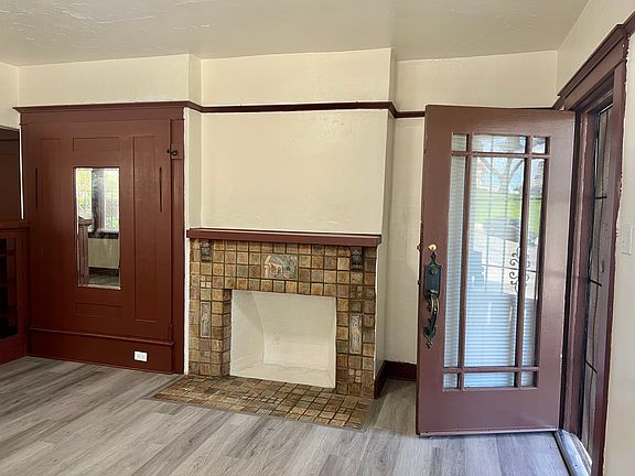 living room and front door