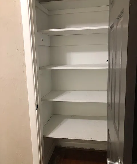 storage closet near living room