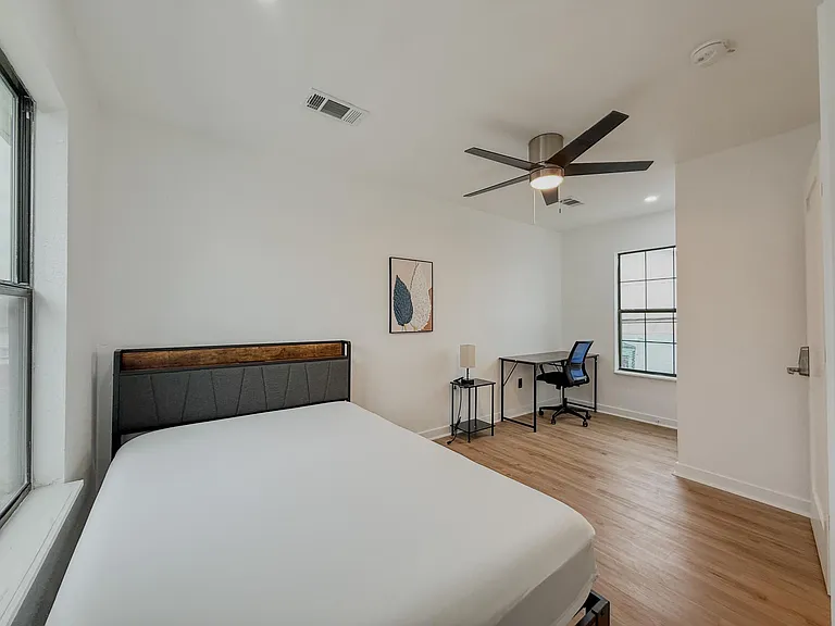 Bedroom 3 - Large room with workspace and closet