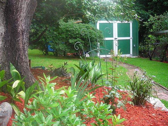backyard, view of shed