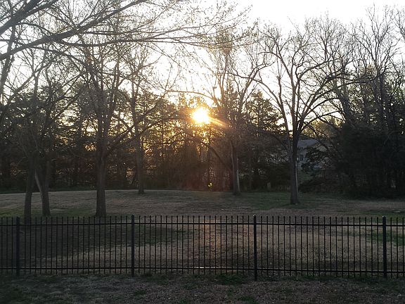 View of backyard looking out