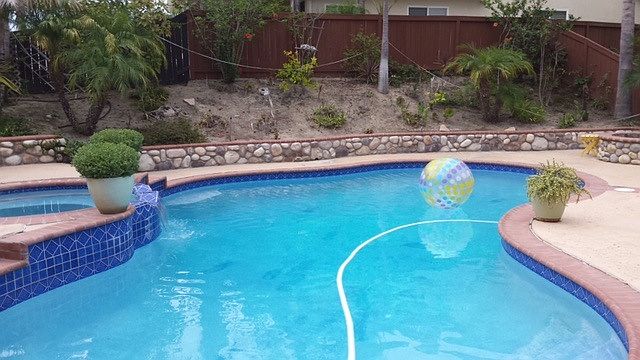 Take a swim on a hot day!