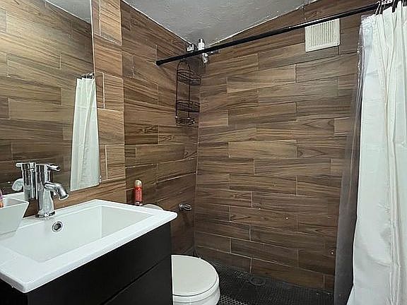 Full bathroom with shower