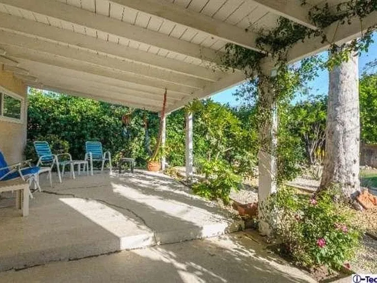 Covered back patio