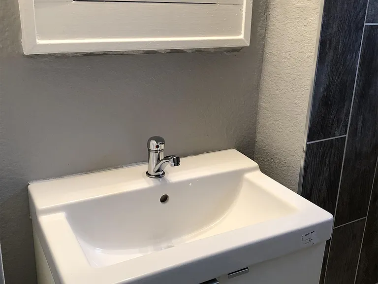 Updated bathroom sink and vanity