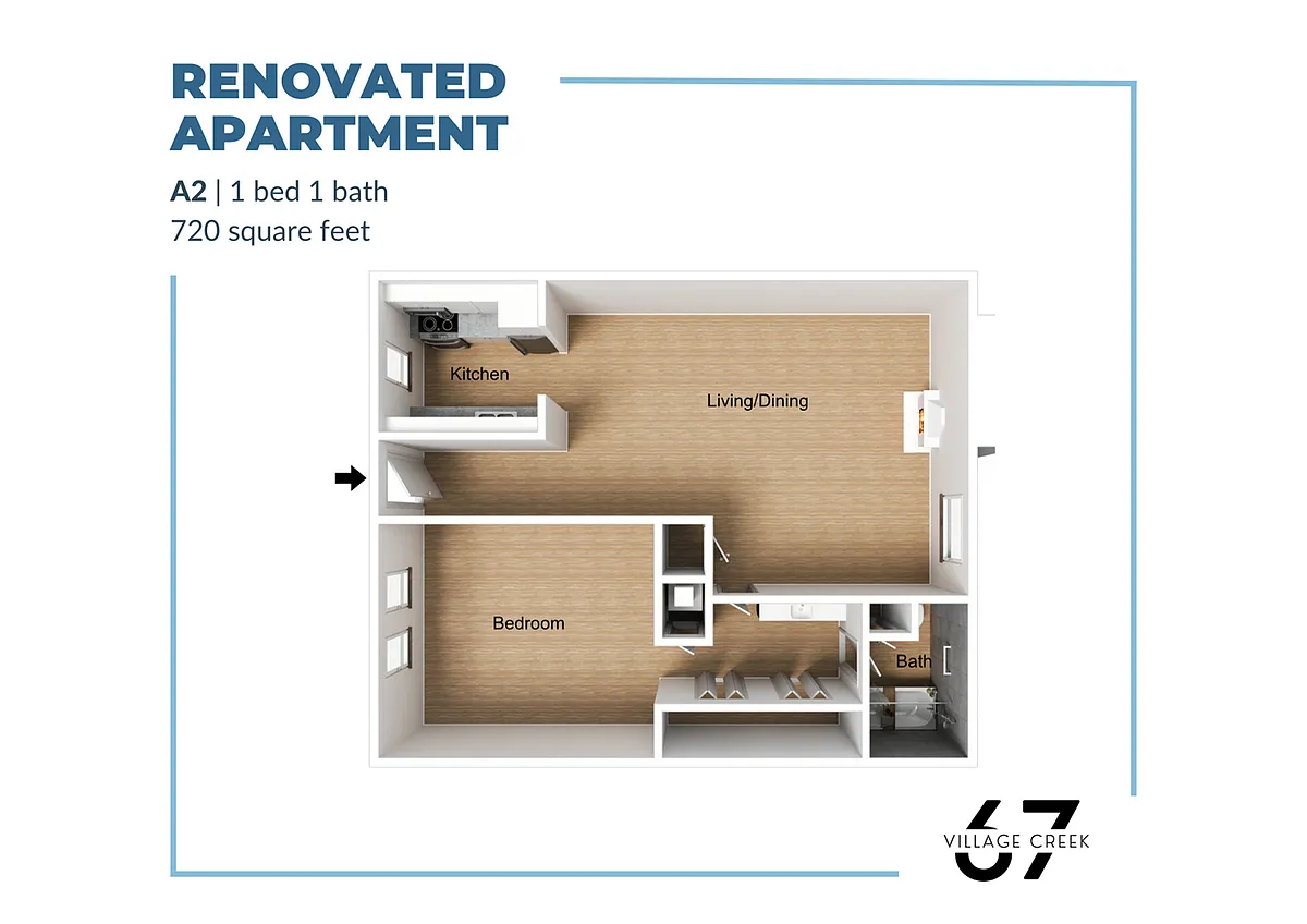 Floor plan A2 Renovated