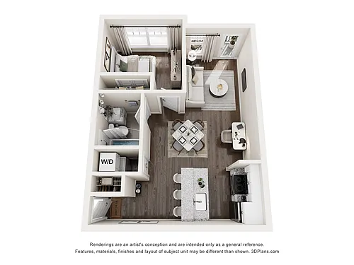 Floor plan A1 1 Bedroom Mini - 1 Bedroom, 1 Bathroom