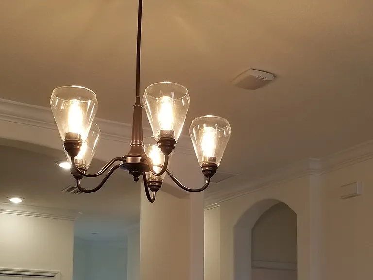 Beautiful lighting fixtures and Ceiling Fans throughout the Villa.