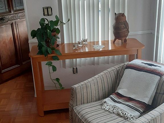 Third view of living room. with outside entrance.