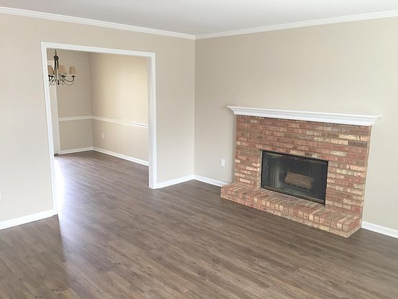 Family room with fireplace