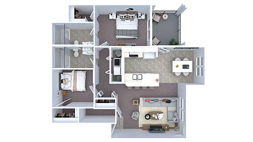 Floor plan 2x2A