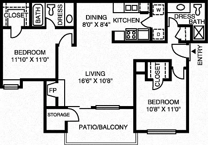 Floor plan 2B