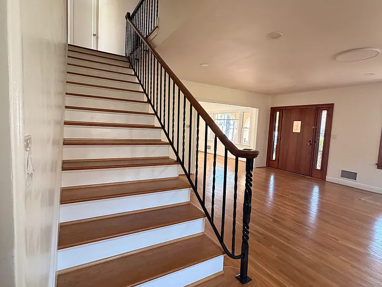stairway to the upstairs rooms