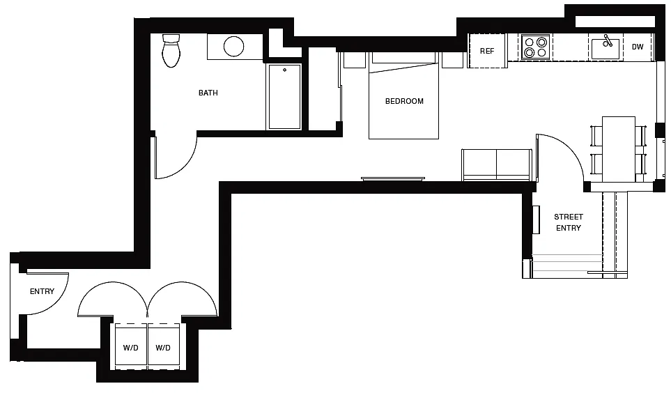 Floor plan Studio S1A