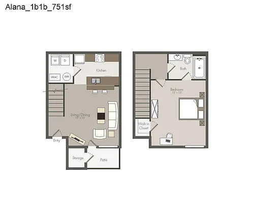 Floor plan Alana Townhouse (Reno)
