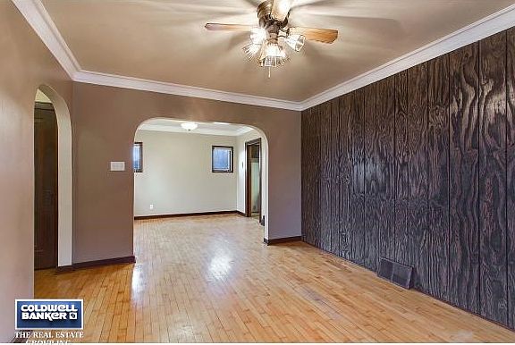 Living room into dining room