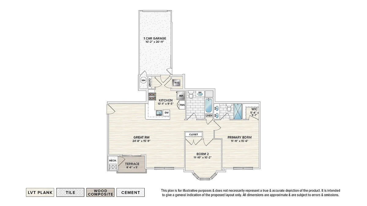 Floor plan The Aliso with Garage (FDG-AE)