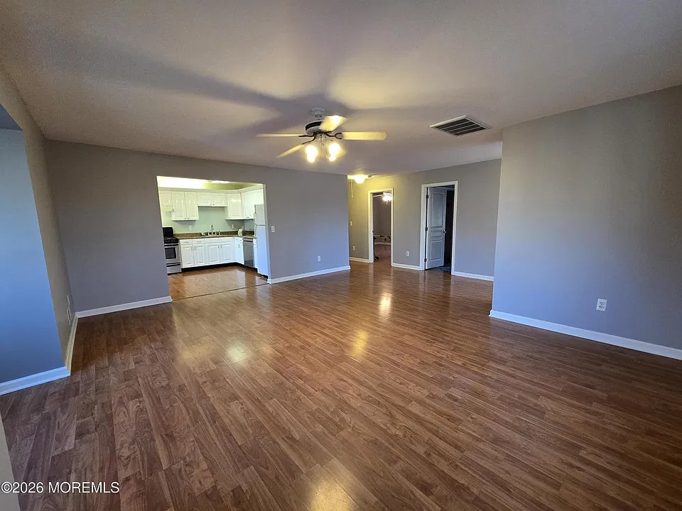 Large Living room open to Kitchen