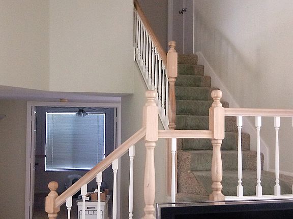 Stairway to upper bedrooms