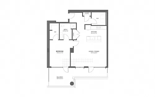 Floor plan 2BR E