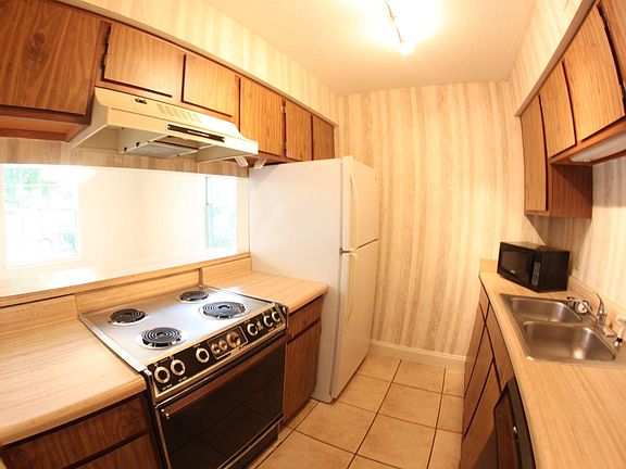 Galley kitchen with pass through
