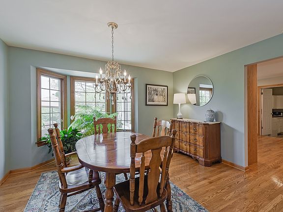 connects to both the living room and kitchen