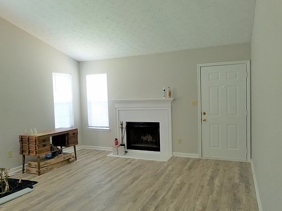 Family room with fireplace