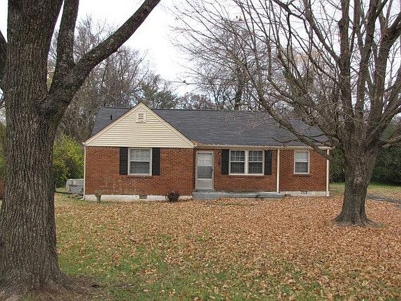 Front of house in winter