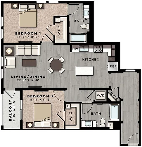 Floor plan CA124-B7-1263