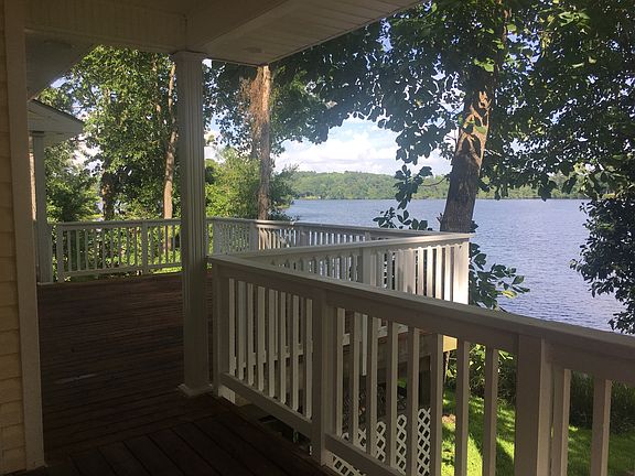 View from covered porch