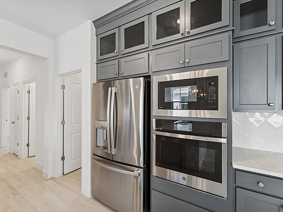 Kitchen with wall oven