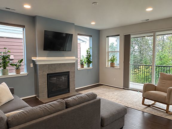 Living room and balcony, main floor