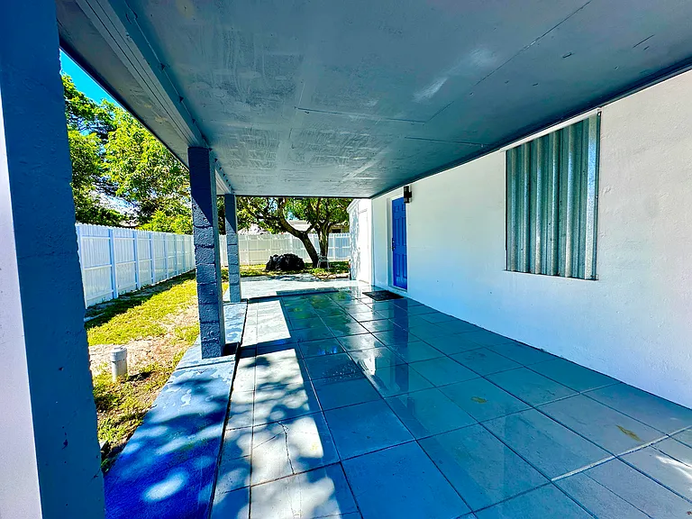 Drive-in, carport, keeps your car away from the elements