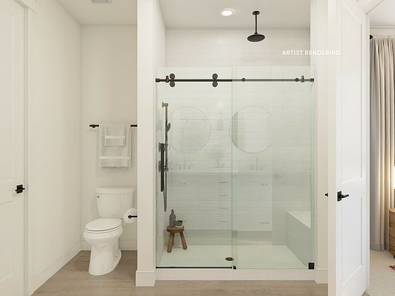 Plus shower with upgraded fixtures