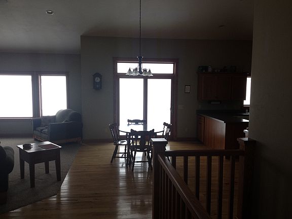 Open dining room with veiw  