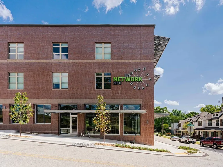 NetWork is a three story brick building at the corner of School and South NetWork is a three story brick building at the corner of School and South