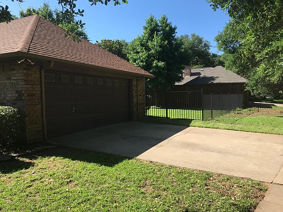 Two car garage with automatic garage door opener