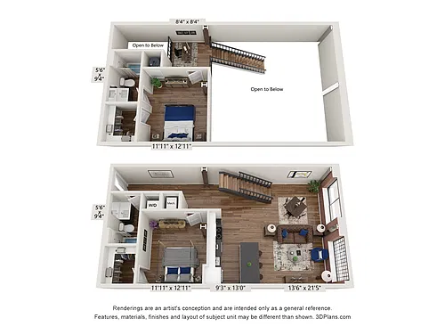 Floor plan The Greensboro Loft