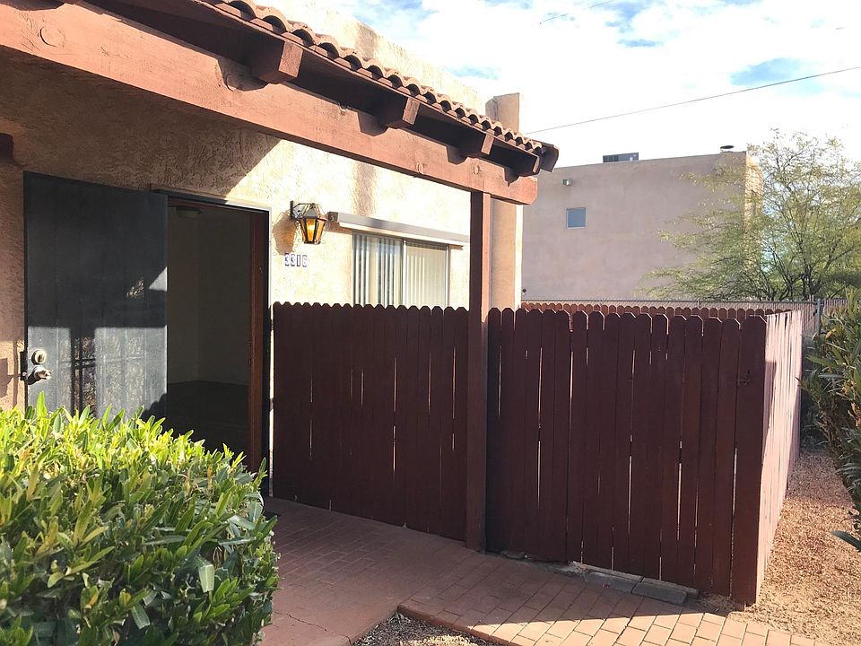 Front entrance with gated patio