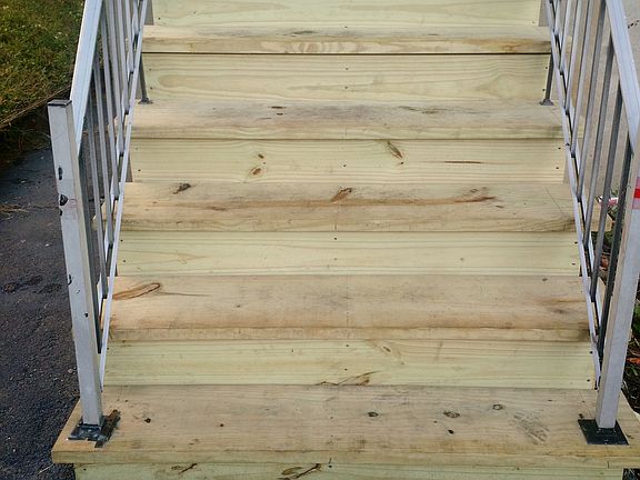 New front stairs installed.
