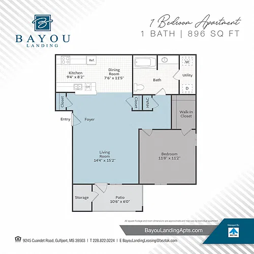 Floor plan 1 Bedroom