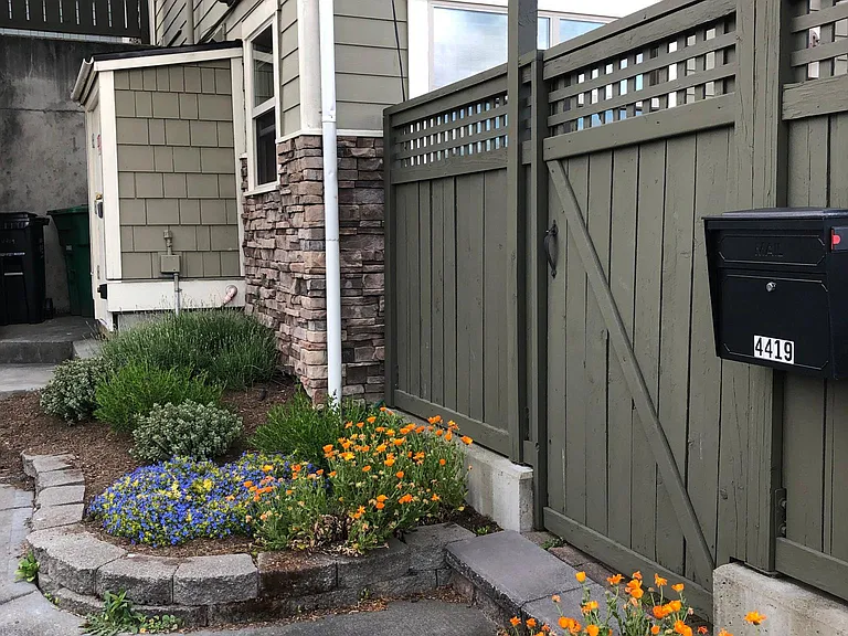 Private entrance to your small enclosed patio!