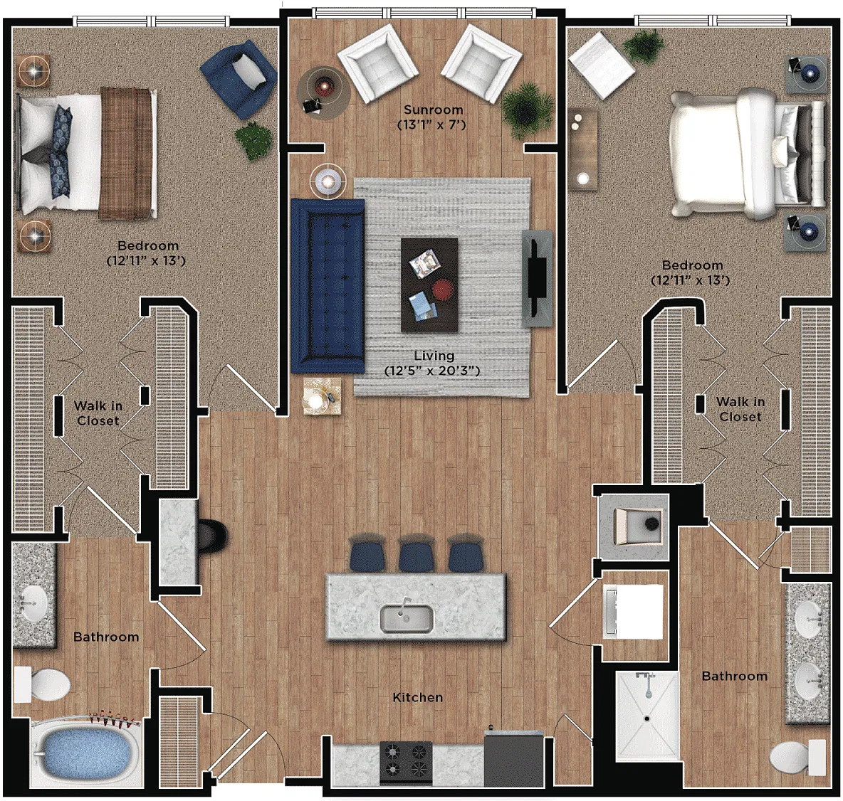 Floor plan 2Bb
