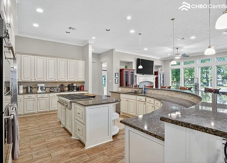 Bright open-concept living and kitchen